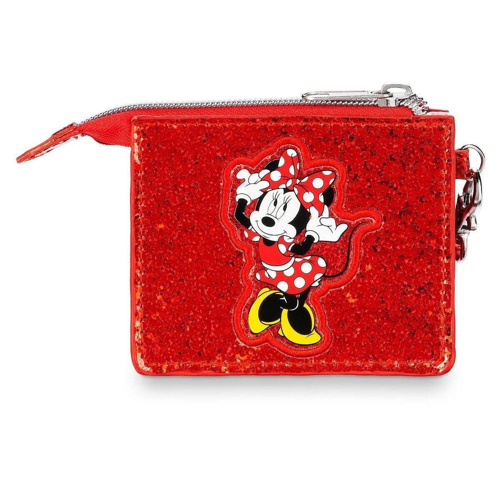 Disney Parks Exclusive Minnie Mouse Glitter Wallet Wristlet  Kids